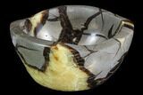 Polished Septarian Bowl - Madagascar #95113-1